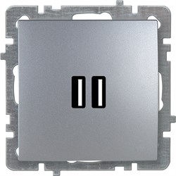 Механизм розетки Nilson Touran/Alegra metallic - фото 17117473