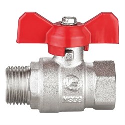 Латунный резьбовой шаровой кран DOUBLE-LIN LL1041 (1") - фото 17119065