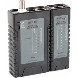 Кабельный тестер NETLAN RJ45, RJ12, RJ11, BNC - фото 17119728