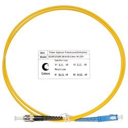 Оптический шнур Cabeus FOP(s)-9-SC-ST-10m - фото 17122314