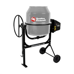 Бетоносмеситель QUATTRO ELEMENTI Terra 160 700 Вт, 160 л, 27 об/м, замес 70 л, чугунный венец - фото 17126269