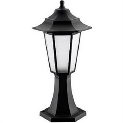 Светильник HOROZ ELECTRIC БЕГОНИЯ 1 САДОВО ПАРКОВЫЙ (ЧЕРНЫЙ) E27 400-010-116 - фото 17126466