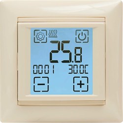 Сенсорный программируемый термостат SpyHeat SDF-421H (бежевый) - фото 17126818