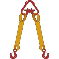 Двухветвевой текстильный строп ТамбовТехСнаб 2СТ - фото 17128979