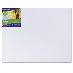 Холст на картоне, 45х55 см, 280 г/м2, грунтованный, 100% хлопок, BRAUBERG ART CLASSIC, 192189 - фото 17137376