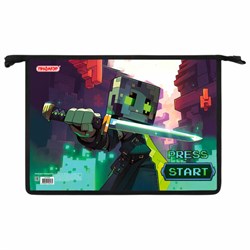 Папка для тетрадей ПИФАГОР А4, 1 отделение, картон/пластик, на молнии, "Sharp sword", 273342 - фото 17137572