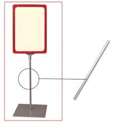 Трубка для сборки напольной стойки под рамку POS, высота 300 мм, диаметр 9 мм, 290266 - фото 17137612