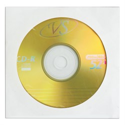 Диск CD-R VS, 700 Mb, 52х, бумажный конверт (1 штука) - фото 17137699