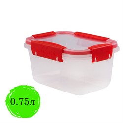 Контейнер с крышкой пищевой 0,75 л герметичный, BUTTERFLY, ланч бокс, 8,5х15,6х11 см, прозрачный, 4378259, 437825900 - фото 17137811