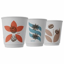 Стакан одноразовый бумажный 200/271 мл, D 80 мм, КОМПЛЕКТ 26 шт., двухслойный, холодное/горячее, "Гармония" ассорти, СКАНДИПАКК, -5115 - фото 17137818