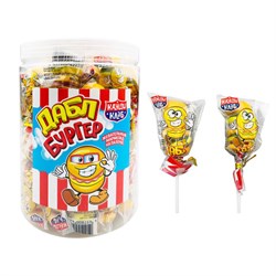 Жевательный мармелад на палочке "Дабл бургер", 12 г, КАНДИ КЛАБ, MAR027-1 - фото 17137854