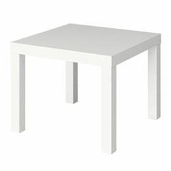 Стол журнальный "Лайк" аналог IKEA (550х550х440 мм), белый - фото 17137910
