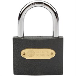 Замок навесной, ширина 75 мм, чугун, дужка d-9,5 мм, английский, 3 ключа, в блистере, 79-0007 - фото 17138095