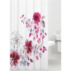 Штора для ванной комнаты Bath Plus Flowers Pink - фото 17141815