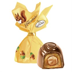 Конфеты шоколадные ФАБРИКА ИМ. КРУПСКОЙ "Белочка" с цельным лесным орехом, 1000 г, 40618 - фото 17148607