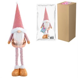 Украшение новогоднее интерьерное 72 см "Звездный Гном", телескопические ножки, полиэстер, ЗОЛОТАЯ СКАЗКА, 592512 - фото 17153251