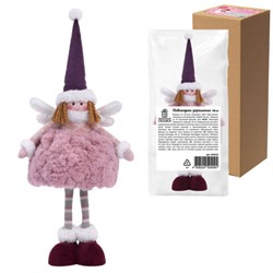 Украшение новогоднее интерьерное 48 см "Фея", полиэстер, нежно-розовый, ЗОЛОТАЯ СКАЗКА, 592523 - фото 17153253