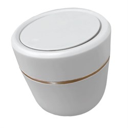 Контейнер, урна, ведерко для мусора с микролифтом НАСТОЛЬНОЕ 2 л, 150х160 мм, белый, BOOMHOUSE (БумХаус), 238900 - фото 17155577