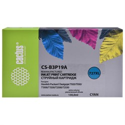 Картридж струйный CACTUS (CS-B3P19A) для HP DesignJet T920/T1500, голубой - фото 17162741
