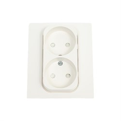 Двухместная розетка EKF PROxima Стокгольм - фото 17163758