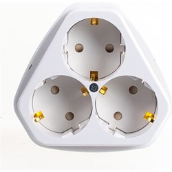 Трехместная розетка Кунцево-Электро РС10/16-503 - фото 17166121