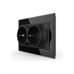 Электрическая двойная розетка LIVOLO VL-C7CTF16A.TF16A-BP - фото 17166423