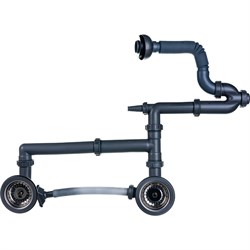 Большой двойной сифон Ukinox S805 - фото 17168917