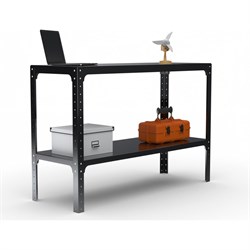 Стол-верстак ООО Металекс KIT 950х1700х400 мм, одна полка, черный - фото 17173663