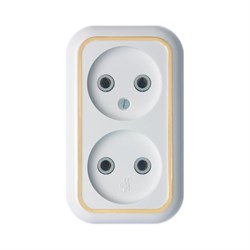 Двухместная розетка Кунцево-Электро ВАЛЕНТИНА РА10-382 - фото 17174617