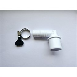 Угловой переходник для подключения сливного шланга VIVALDO ШГ111119 - фото 17208993