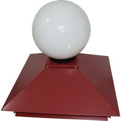 Металлический колпак на столб ПРОФМЕТСТИЛЬ 625 - фото 17209800