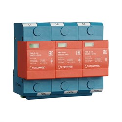 Устройство защиты от импульсных перенапряжений Стример РИФ-Э-I+II 255/25 с (3+0) - фото 17211009