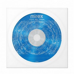 Диск CD-R MIREX, 700 Мб, 48x, бумажный конверт, 1 штука, UL120051A8C - фото 17216063