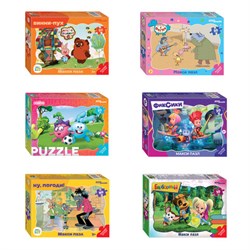 Пазл картонный 30 элементов, "МАКСИ-ПАЗЛЫ", АССОРТИ, поле 27х18 см - фото 17216991