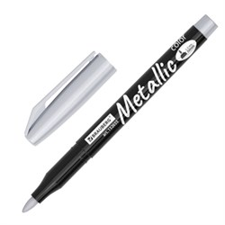 Маркеры для декорирования и рисования ЗОЛОТО и СЕРЕБРО, METALLIC MARKER, линия письма 1-2 мм, BRAUBERG, 152655 - фото 17221039