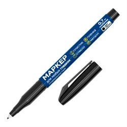 Маркер для любых гладких поверхностей, пленок, стекла, металла, ЧЕРНЫЙ OHP-70, строительный, тонкий наконечник 0,7 мм, RABBITEX, 152658 - фото 17221042