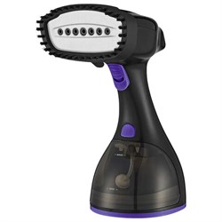 Отпариватель ручной KITFORT КТ-9121-1, 1500 Вт, пар 25 г/мин, резервуар 0,3 л, 2 режима, черно-фиолетовый - фото 17221083