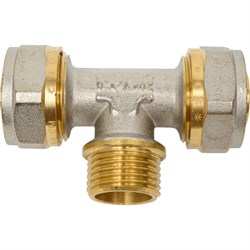 Обжимной тройник для металлопластиковых труб Millennium MTM1220 - фото 17229184