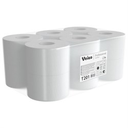 Бумага туалетная 190 м, VEIRO Professional (Система T2), КОМПЛЕКТ 12 шт., COMFORT, T201 - фото 17250843