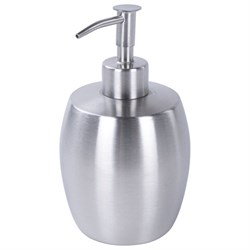 Диспенсер (дозатор) для жидкого мыла LAIMA, нержавеющая сталь, 280 мл, 607428 - фото 17253498