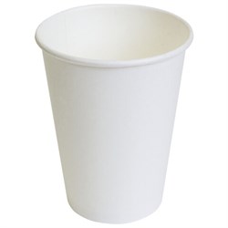 Стакан одноразовый бумажный 350/410 мл, D 90 мм, белый, КОМПЛЕКТ 1000 шт., холодное/горячее, WELDAY (ВЭЛДЭЙ), 702690 - фото 17253538