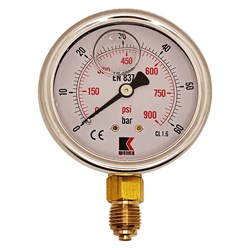 Радиальный глицериновый гидравлический виброустойчивый манометр АРКАИМ WKP1007 - фото 17266483