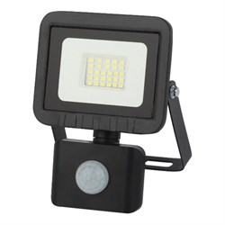 Прожектор светодиодный ЭРА, датчик движения, 20(175) Вт, 6500К, 1600 Лм, IP65, черный, LPR-041-2-65K-020, Б0043585 - фото 17273084
