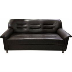 Трехместный кушетка Мягкий Офис с механизмом коричневый - фото 17279162