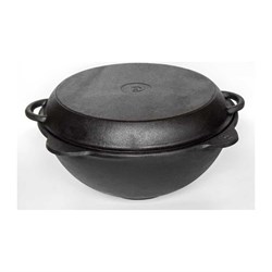 Чугунный казан Davr Metall казан6(круг)+крыш(сков)6л - фото 17289567