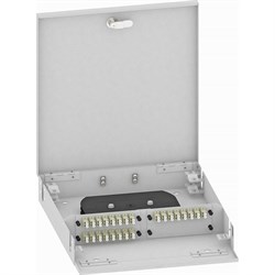 Настенный многомодовый укомплектованный оптический кросс TopLan КРН-Top-48LC/P-OM2-GY - фото 17293082