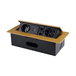 Горизонтальная выдвижная розетка ROCKETSOCKET SHS021-G - фото 17293181