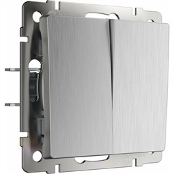 Двухклавишный проходной выключатель WERKEL a051357 - фото 17295307