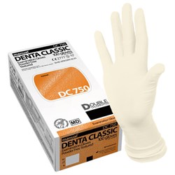 Перчатки латексные смотровые MANUAL DC750, Австрия, 50 пар (100 шт.), размер M (средний), белые, DC750-02 - фото 17307780