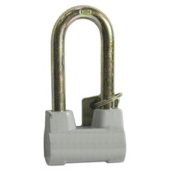 Замок навесной, ширина 60 мм, цинковый сплав, удлиненная дужка d-10 мм, финский, 3 ключа, СИБРТЕХ, ЗН2-4-1, 91623 - фото 17307823